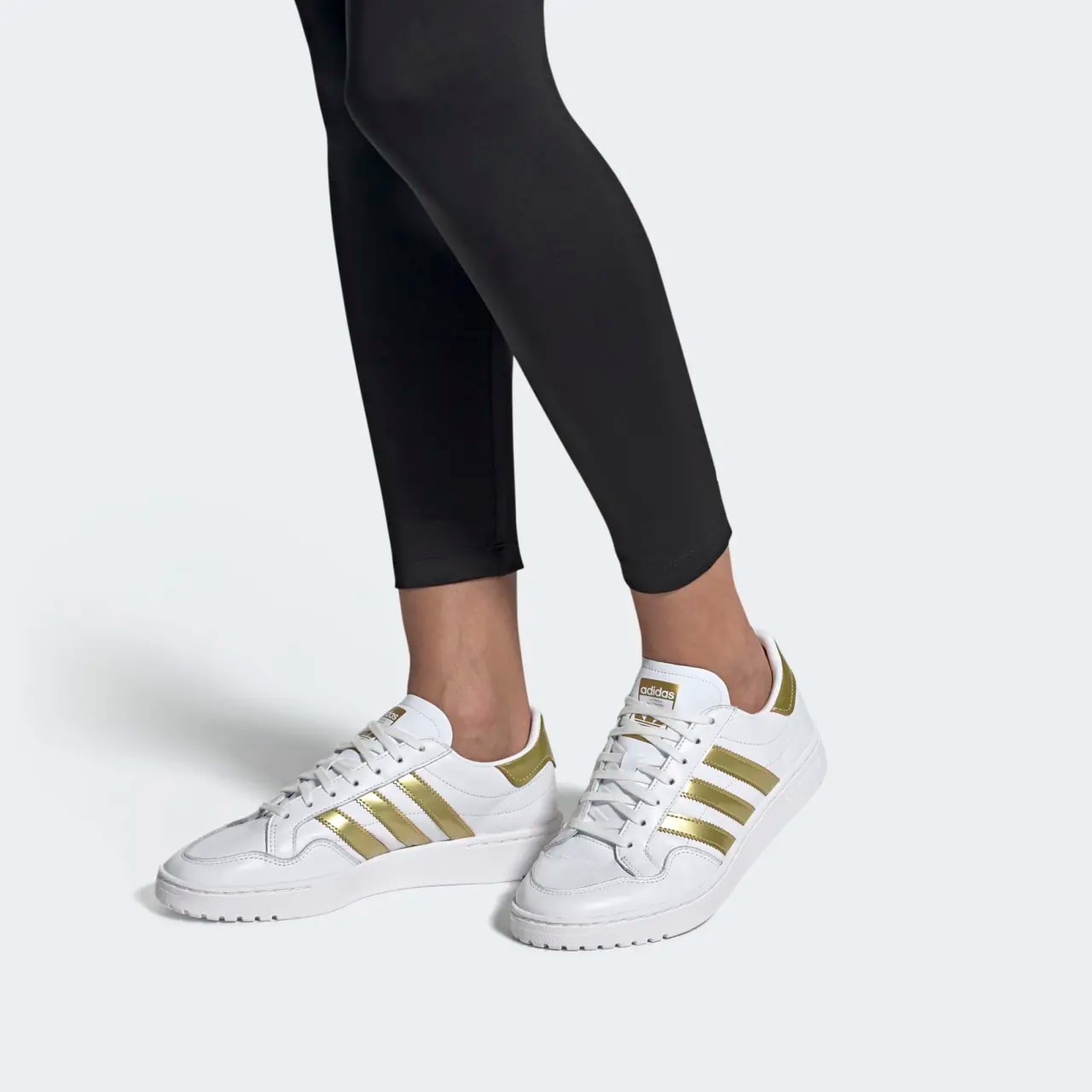 Giày Adidas Wmns Team Court 'White Gold Metallic' EF6058 — ảnh 2