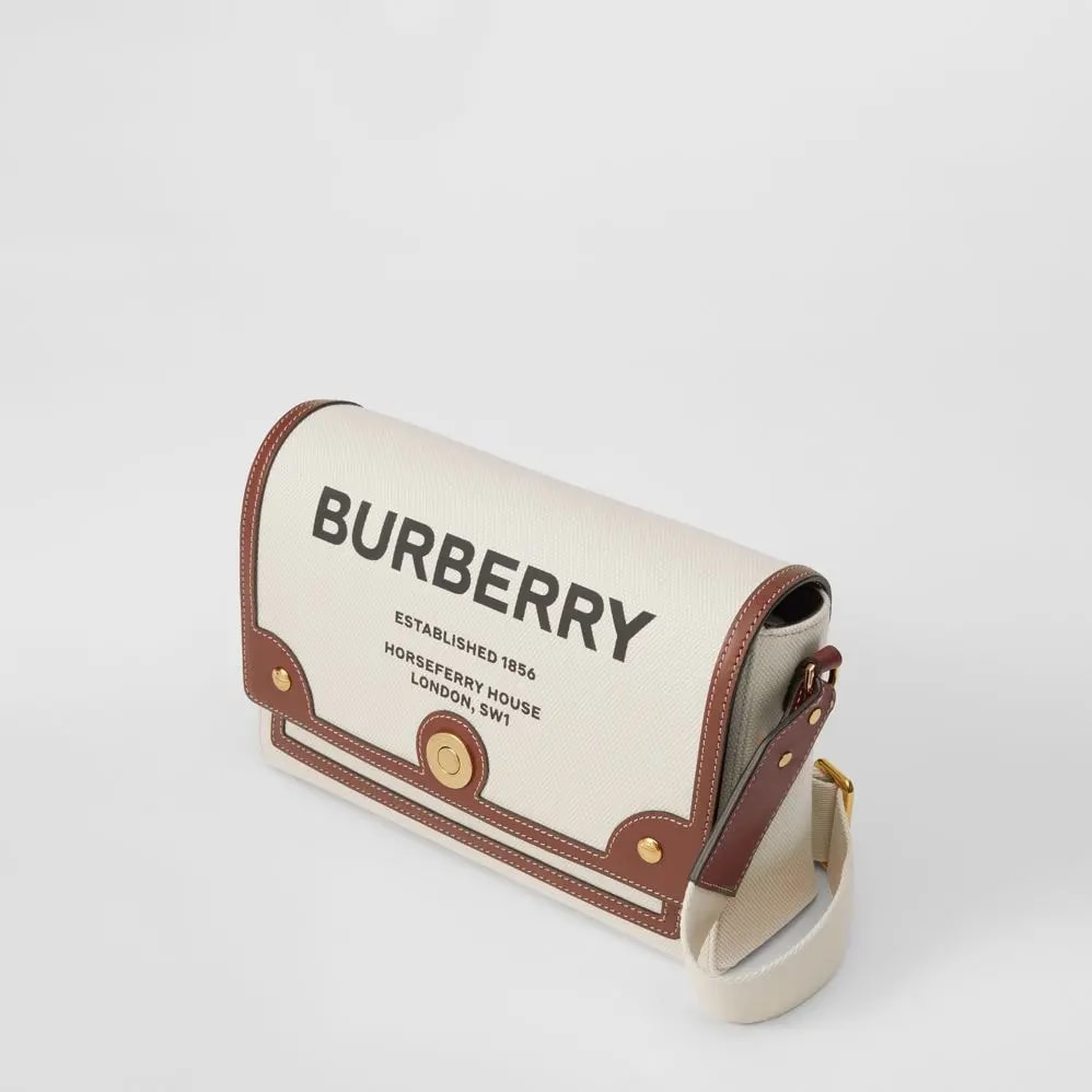 Túi Burberry Horseferry Print Canvas Note Crossbody Bag 'Natural Tan' — ảnh 3