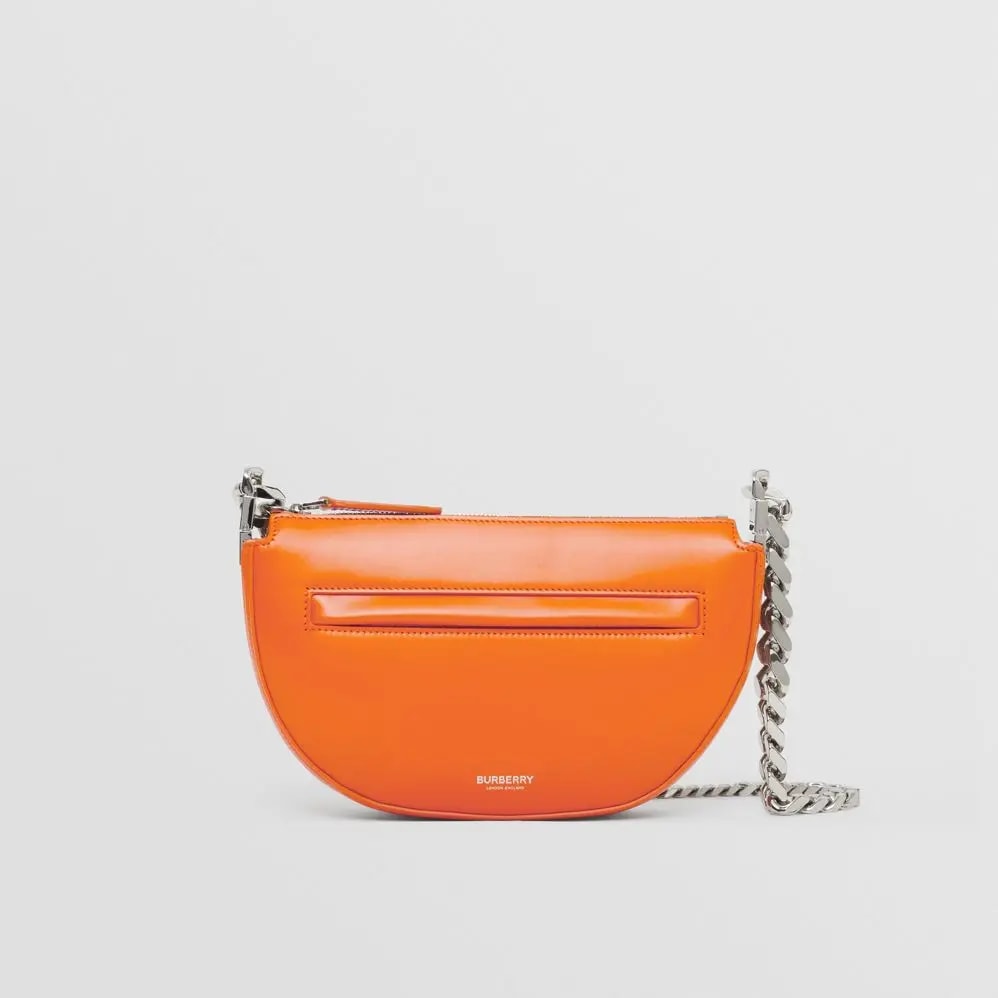 Túi Burberry Mini Leather Zip Olympia Bag 'Orange' P80522301 — ảnh 4
