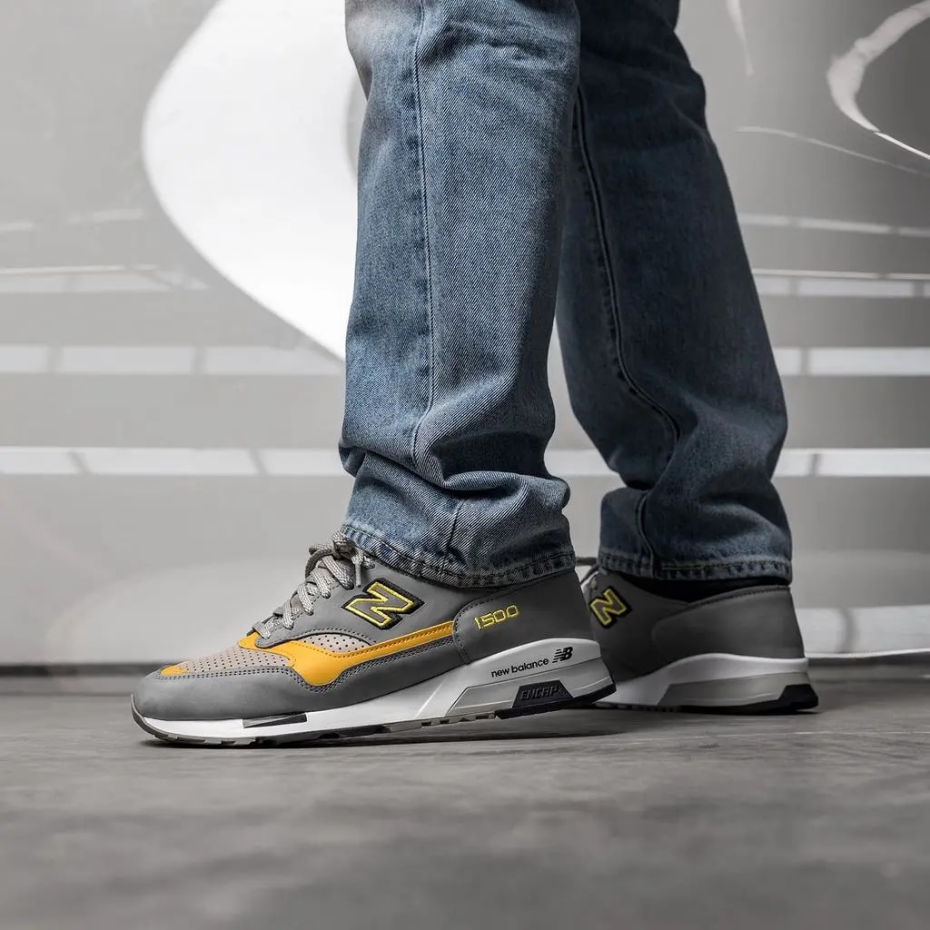 Giày New Balance 1500 Made in England 'Grey Yellow' M1500GGY — ảnh 5