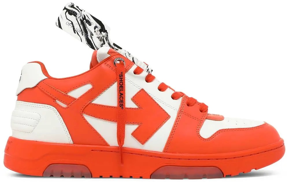 Giày Off-White Out of Office Low 'White Orange' OMIA189R21LEA001-2501 — kich-thuoc: 40