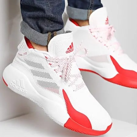 Giày Adidas D Rose 773 2020 'White Vivid Red' FX7120 — ảnh 2