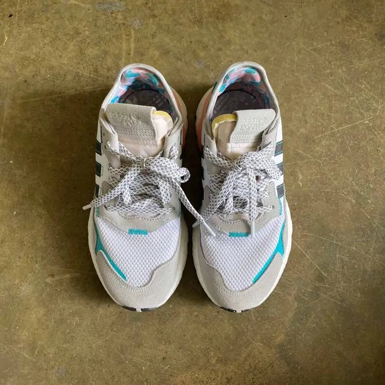 Giày Adidas Nite Jogger 'White Hi-Res Aqua' FV3852 — ảnh 5