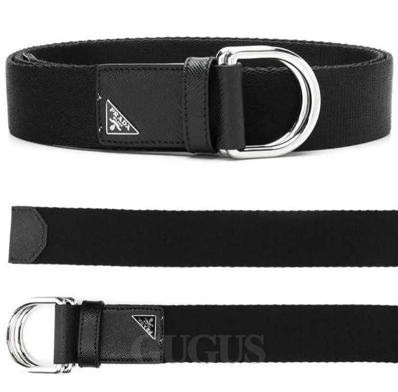 Thắt Lưng Prada Triangle Logo Double D Ring Belt 2CN028 BV1 F0002 — ảnh 2