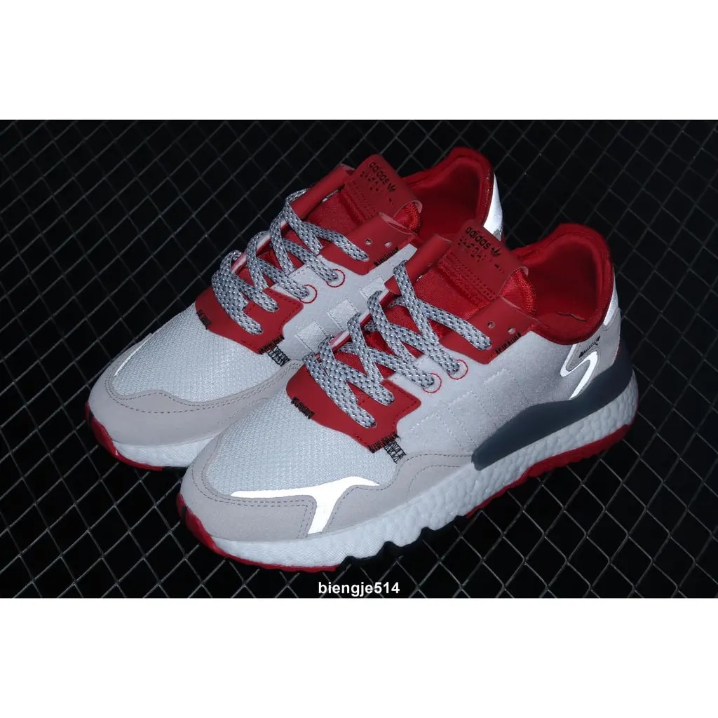 Giày Adidas Nite Jogger 'White Red' FY3234 — ảnh 2