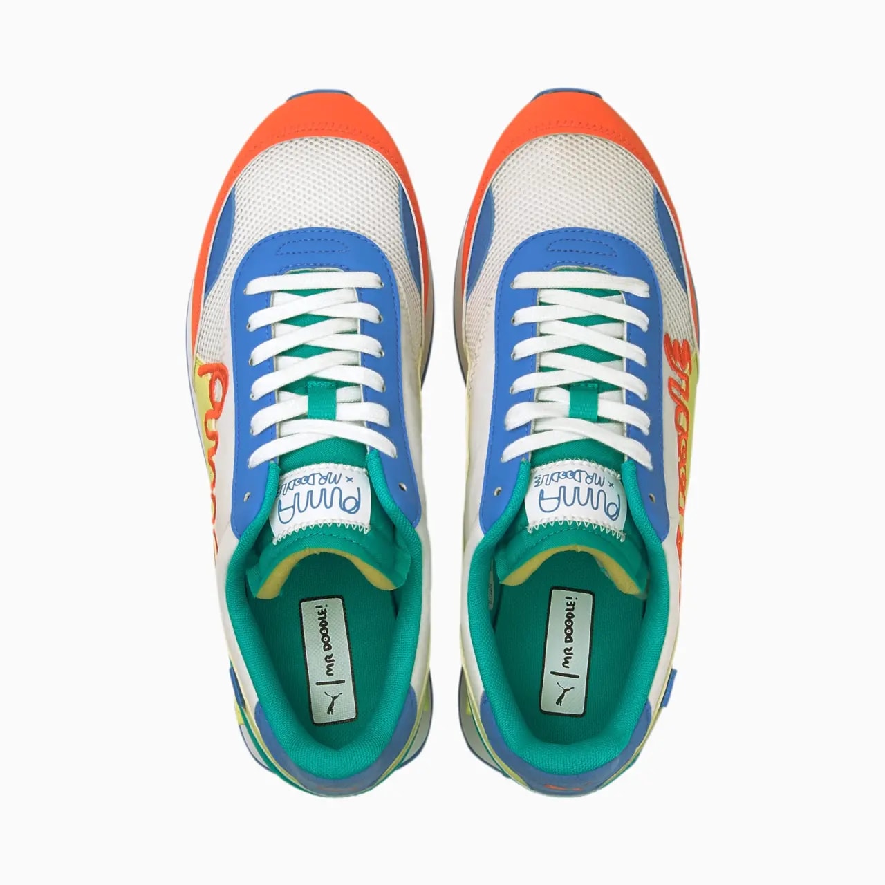 Giày Puma Mr. Doodle x Future Rider 'Puma Wordmark Embroidery' 375790-01 — ảnh 2