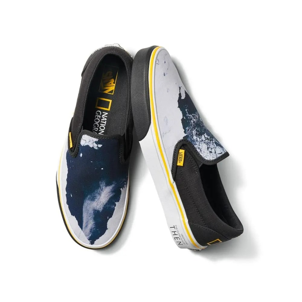 Giày Vans National Geographic x Classic Slip-On 'Then Now Glacier' VN0A4U38WT3 — ảnh 4