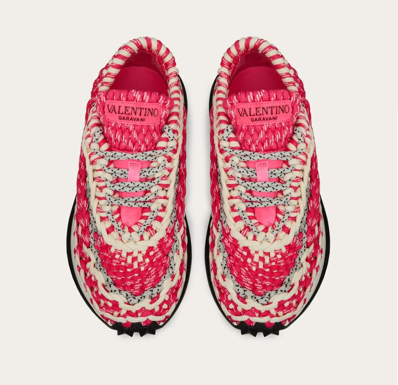 Giày Valentino  Garavani Crochet Sneaker In Fabric WW2S0BU6IHEID0 — ảnh 2