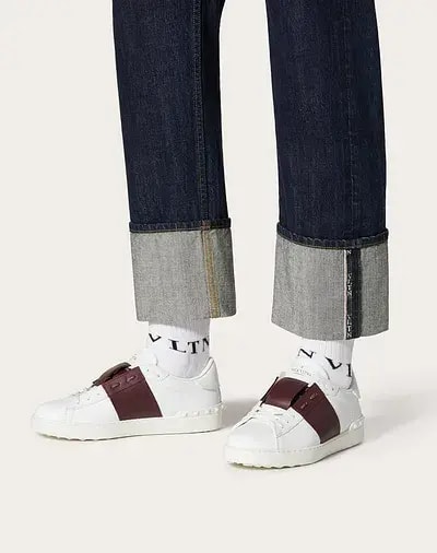 Giày Valentino Calfskin Open Sneaker UY2S0830BLUR67 — ảnh 5