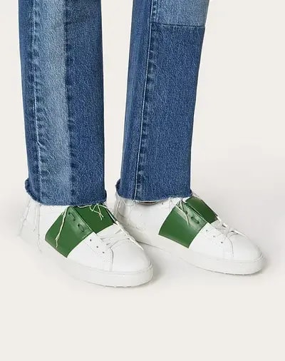 Giày Valentino Open Smooth Sneaker VY0S0830BLUN32 — ảnh 4