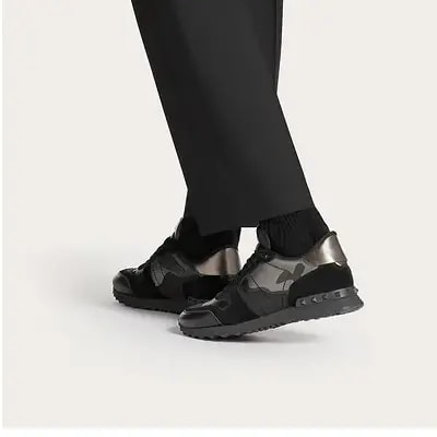 Giày Valentino Rockrunner 'Camouflage Noir Metallic' WY2S0723NTAE43 — ảnh 2