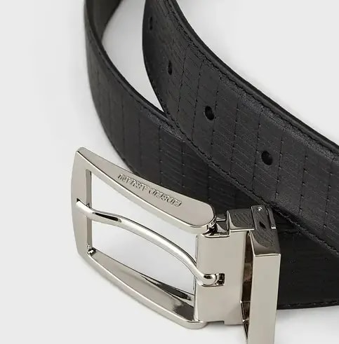 Thắt lưng Armani Reversible Reed Print 'Black' Y2S221YI92E180001 — ảnh 2