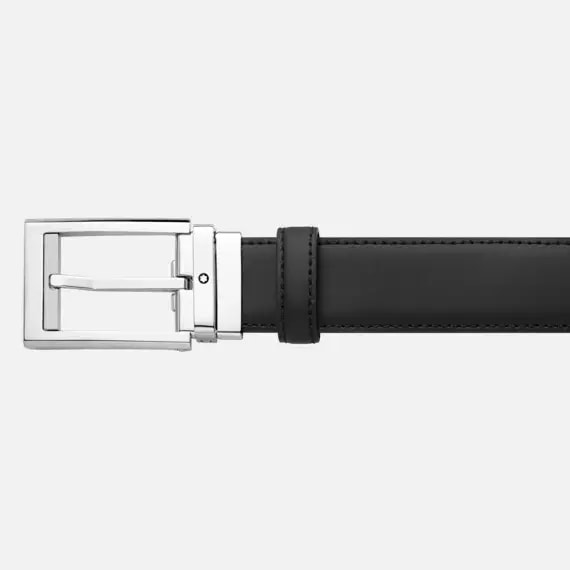 Thắt lưng Montblanc Rectangular Shiny Brushed 123895 — ảnh 2