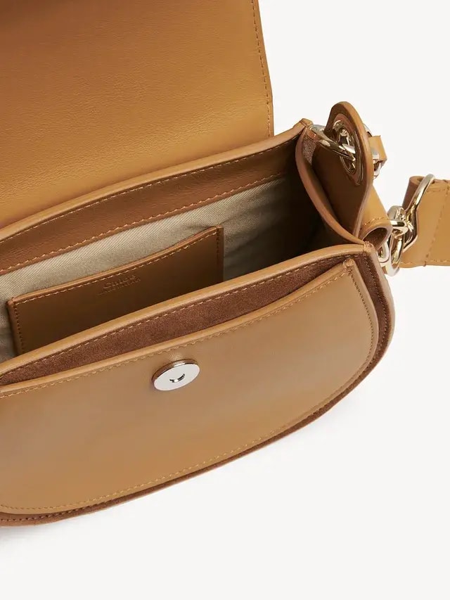 Túi Chloe Tess Small Purse In Shiny &amp; Suede Calfskin CHC21-WS153F27-211 — ảnh 5