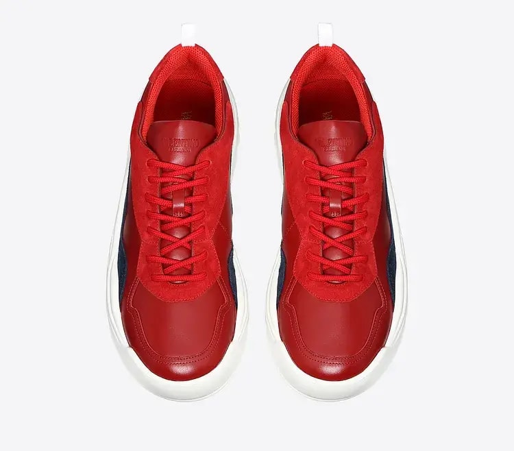 Giày Valentino Chunky Sole Sneakers Red QY0S0B17VRNCU7 — ảnh 3