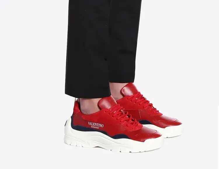 Giày Valentino Chunky Sole Sneakers Red QY0S0B17VRNCU7 — ảnh 5