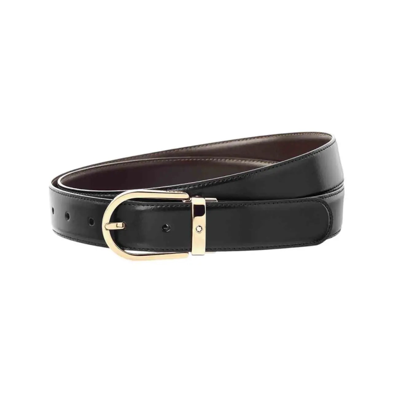 Dây Lưng Montblanc Business Line Reversible Leather Belt 'Black Brown' 111714 — ảnh 2