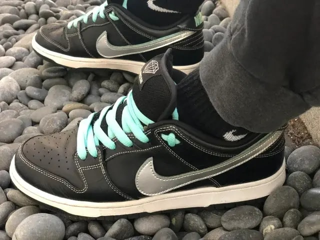 Giày Nike Diamond Supply Co. x Dunk Low Pro SB 'Black Diamond' BV1310-001 — ảnh 4