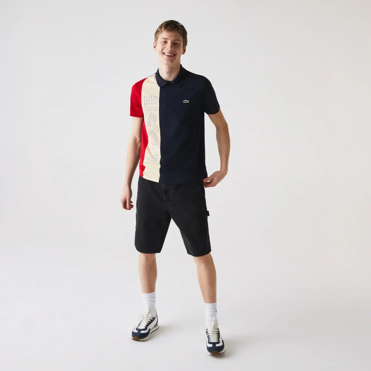 Áo Lacoste Regular Fit Ultra Lightweight 'Navy Beige' YH9852-00-L7Q — ảnh 2