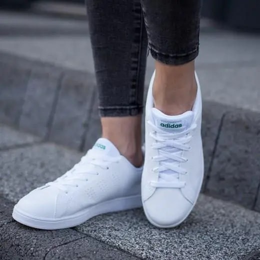 Giày Adidas Advantage ‘Cloud White Green’ AW4884 — ảnh 3