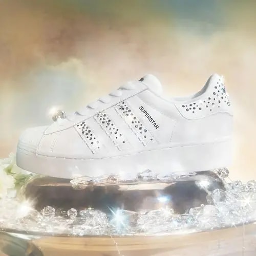 Giày Adidas Swarovski x Wmns Superstar Bold 'Cloud White'  FX7456 — ảnh 2