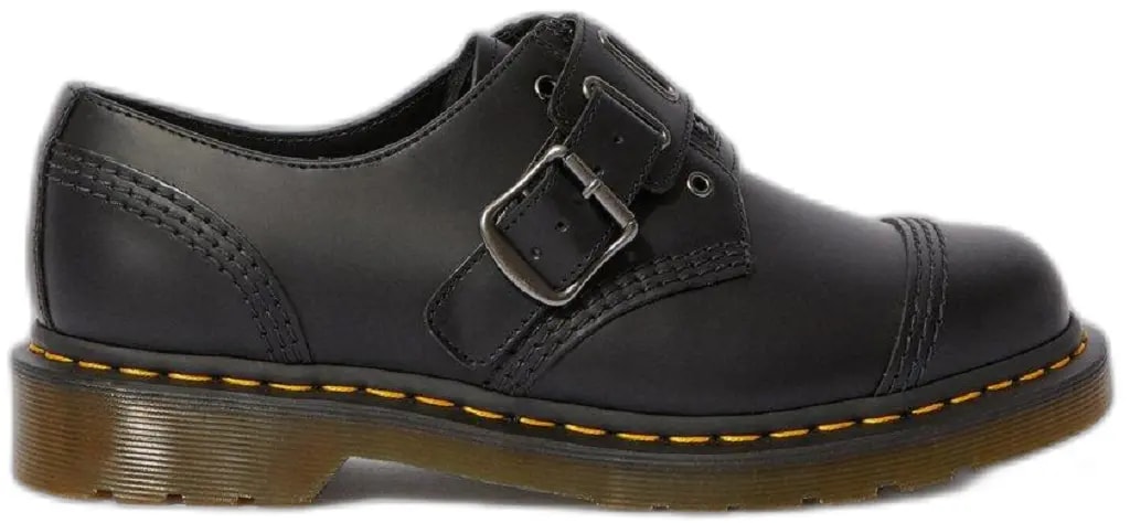 Giày Dr.Martens 1461 Quynn Smooth Leather Buckle 'Black' 25603001 — kich-thuoc: 37
