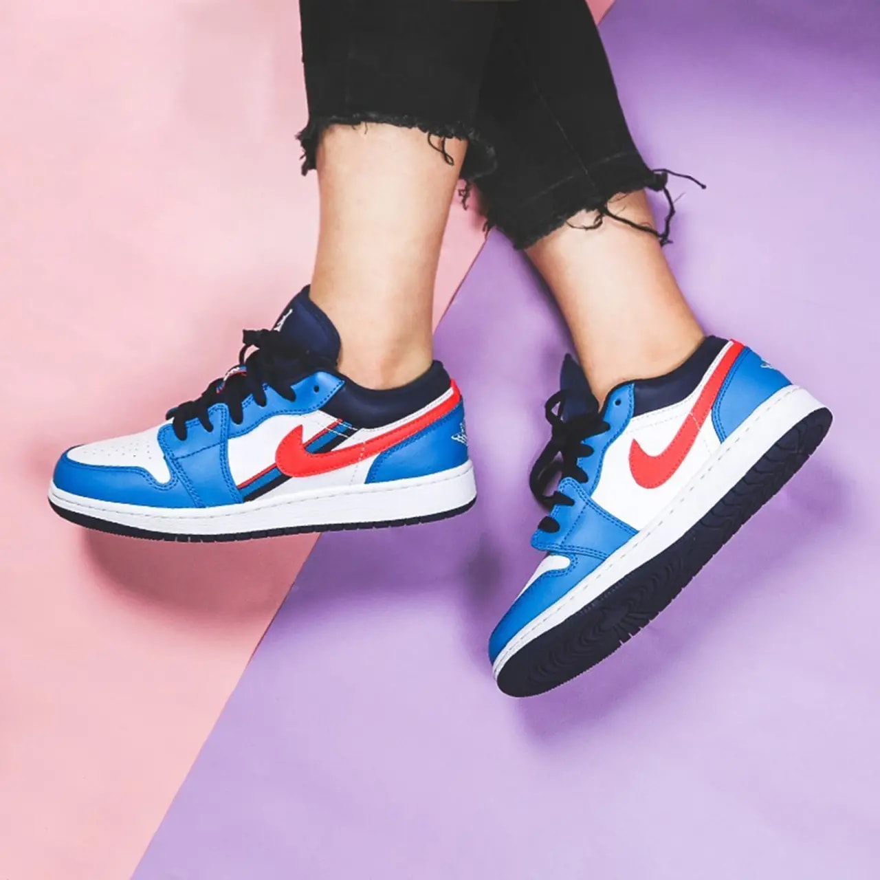 Giày Nike Air Jordan 1 Low GS 'Game Time' CV4892-100 — ảnh 2
