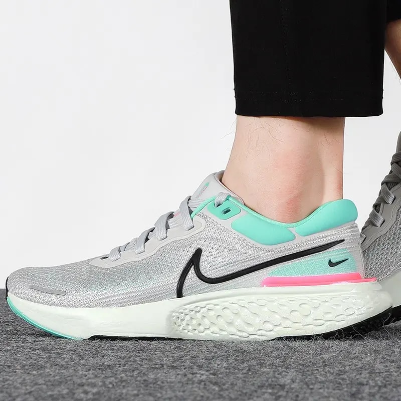 Giày Nike ZoomX Invincible Run Flyknit 'Grey Fog Dynamic Turquoise' CT2228-003 — ảnh 2