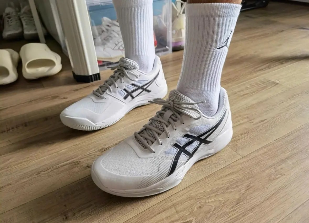 Giày Tennis Asics Gel Game 8 'White Black' 1041A192-101 — ảnh 2