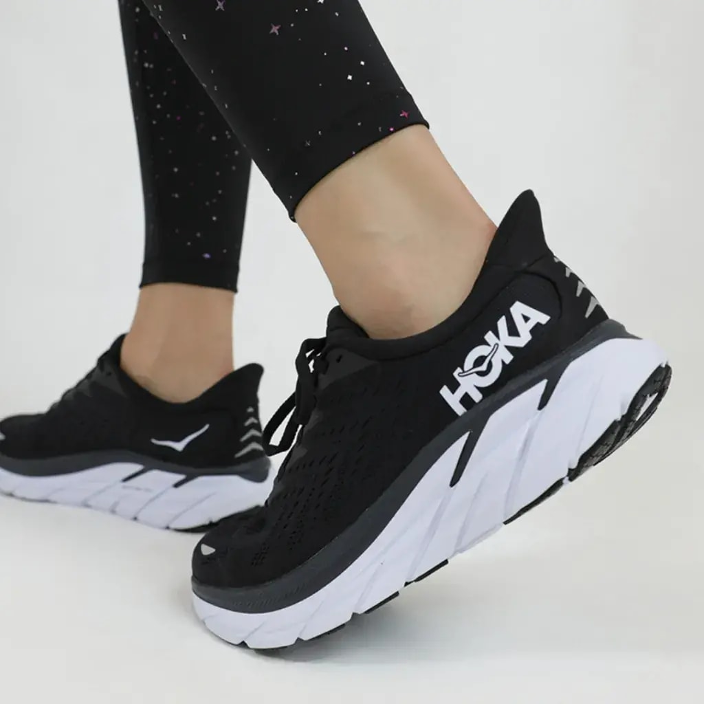 Giày Hoka One One Clifton 8 Black White 1119394-BWHT — ảnh 2
