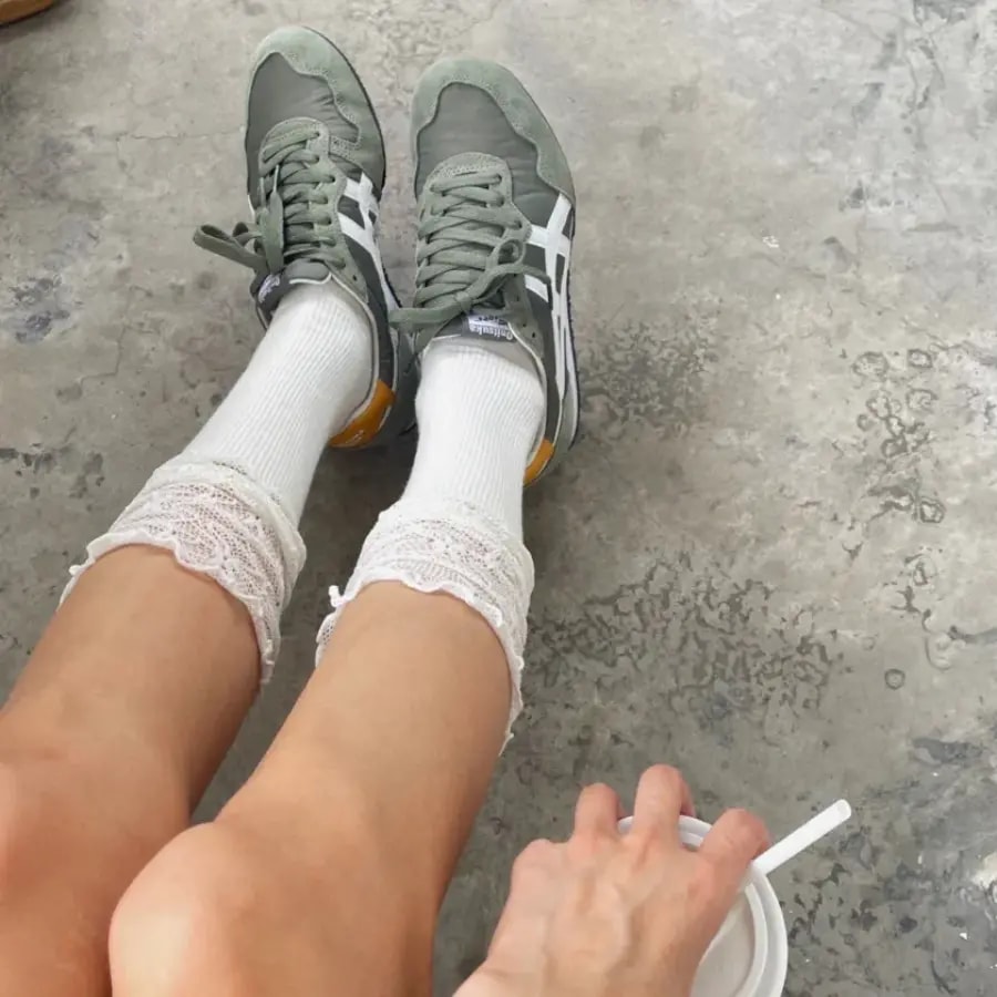 Giày Onitsuka Tiger Serrano 'Olive White' 1183B400-304 — ảnh 3
