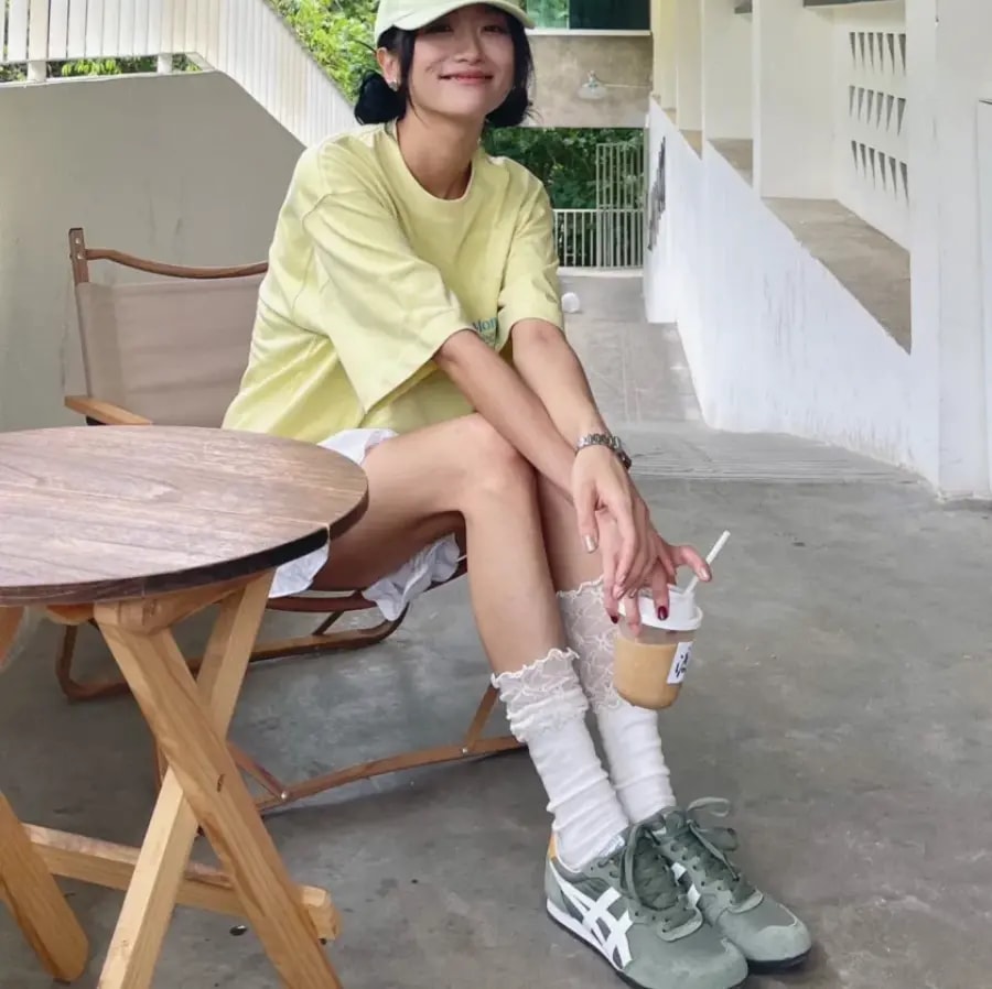 Giày Onitsuka Tiger Serrano 'Olive White' 1183B400-304 — ảnh 2