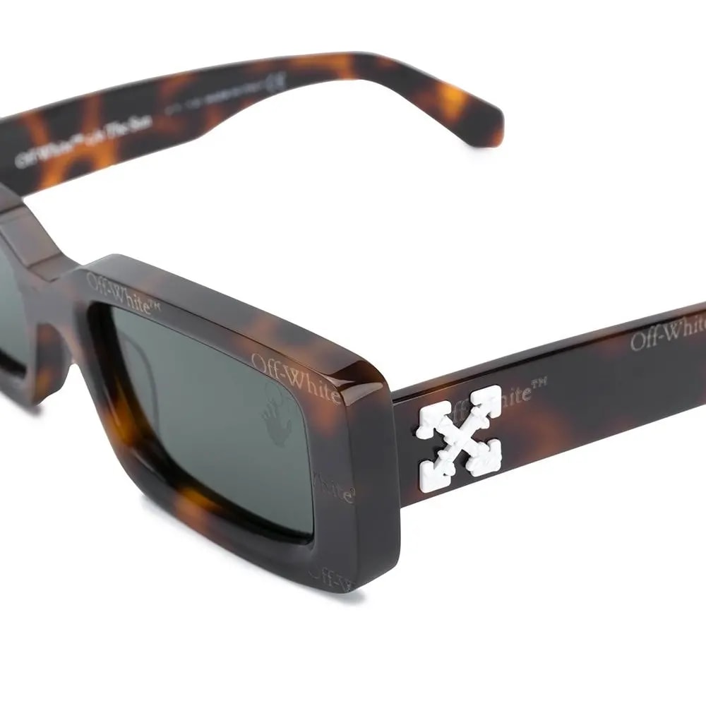 Kính Off-White Arthur Rectangle-Frame Sunglasses 'Black' OWRI023F20PLA0016003 — ảnh 2