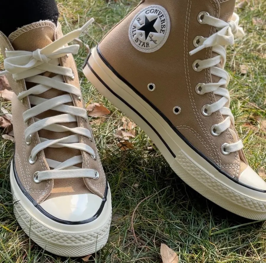 Giày Converse Chuck 70 High Recycled Canvas Papyrus 172677C — ảnh 4