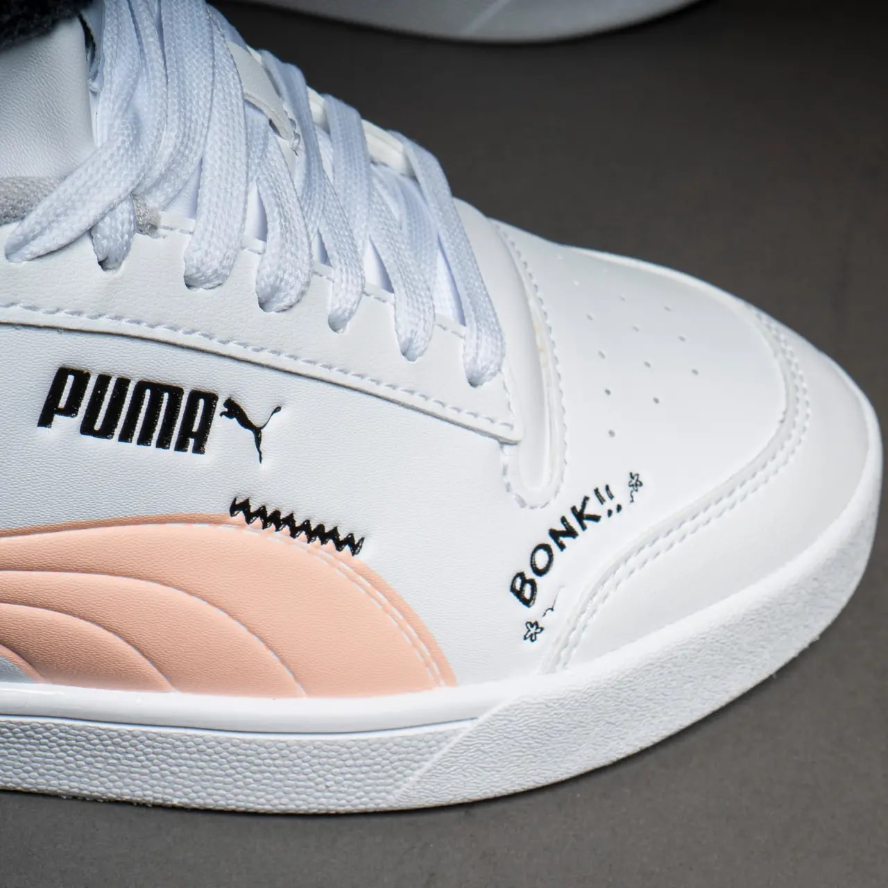 Giày Puma Peanuts x Shuffle Big Kid 'Woodstock White Apricot' 375739-02 — ảnh 4