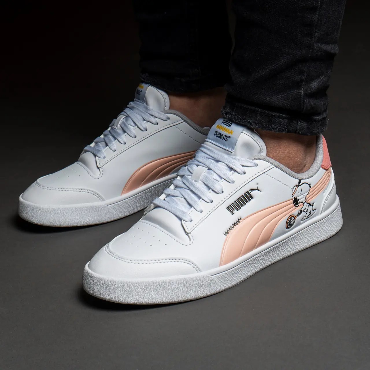 Giày Puma Peanuts x Shuffle Big Kid 'Woodstock White Apricot' 375739-02 — ảnh 2