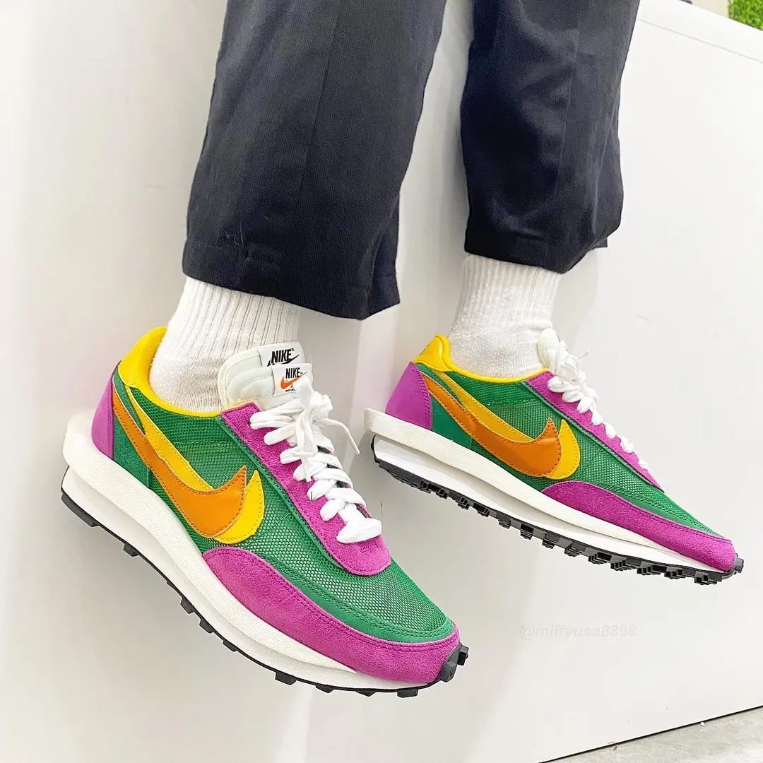Giày Nike Sacai x LDWaffle 'Pine Green' BV0073-301 — ảnh 2