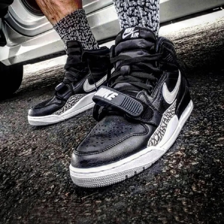 Giày Nike Jordan Legacy 312 'Black Cement' AV3922-001 — ảnh 5