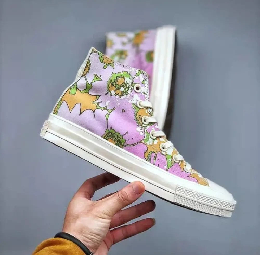 Giày Converse Chuck 70 Summer Florals Hi Beyond 'Pink' A00537C — ảnh 4