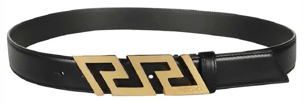 Thắt Lưng Versace La Greca Leather Belt 'Black' 1002237-DVTP1-1B00V