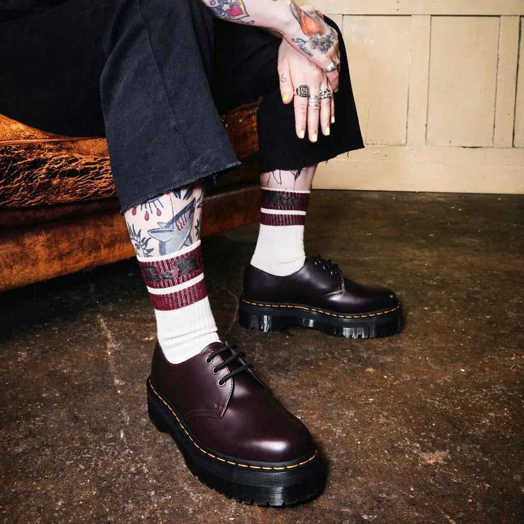 Giày Dr.Martens 1461 Quad Burgundy 'Brown' 27332626 — ảnh 2