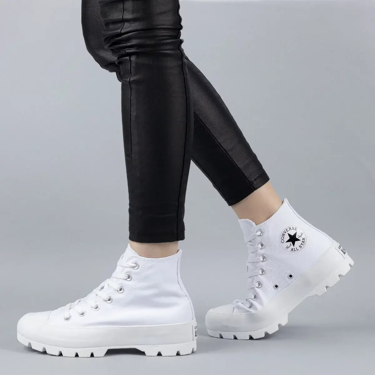 Giày Converse Wmns Chuck Taylor All Star High Lugged 'White' 565902C — ảnh 4