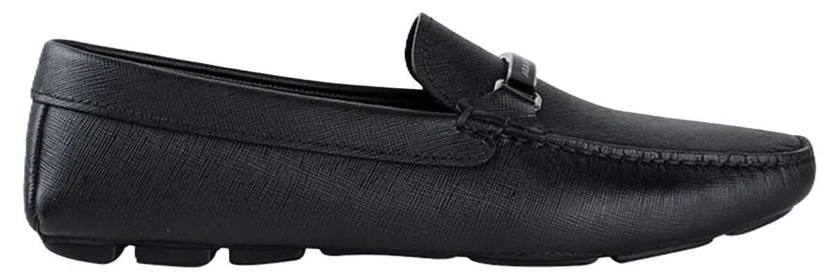 Giày Prada 21SS Saffiano Loafers 'Black' 2DD159-053-F0002 — kich-thuoc: 43 2/3