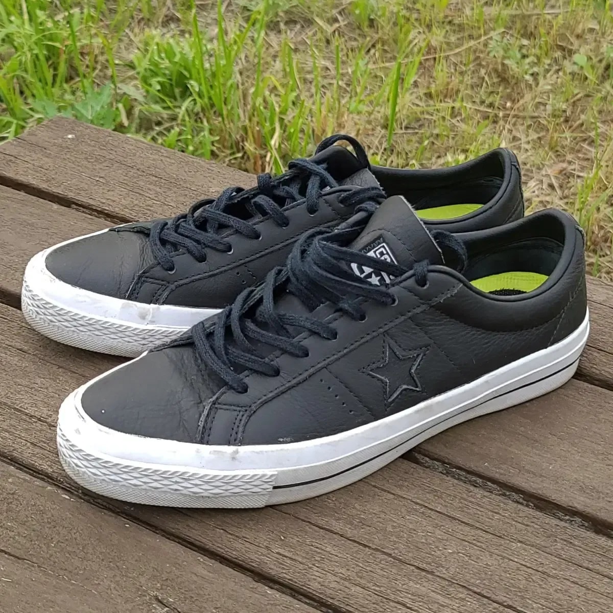 Giày Converse One Star Leather 'Black' 153714C — ảnh 4