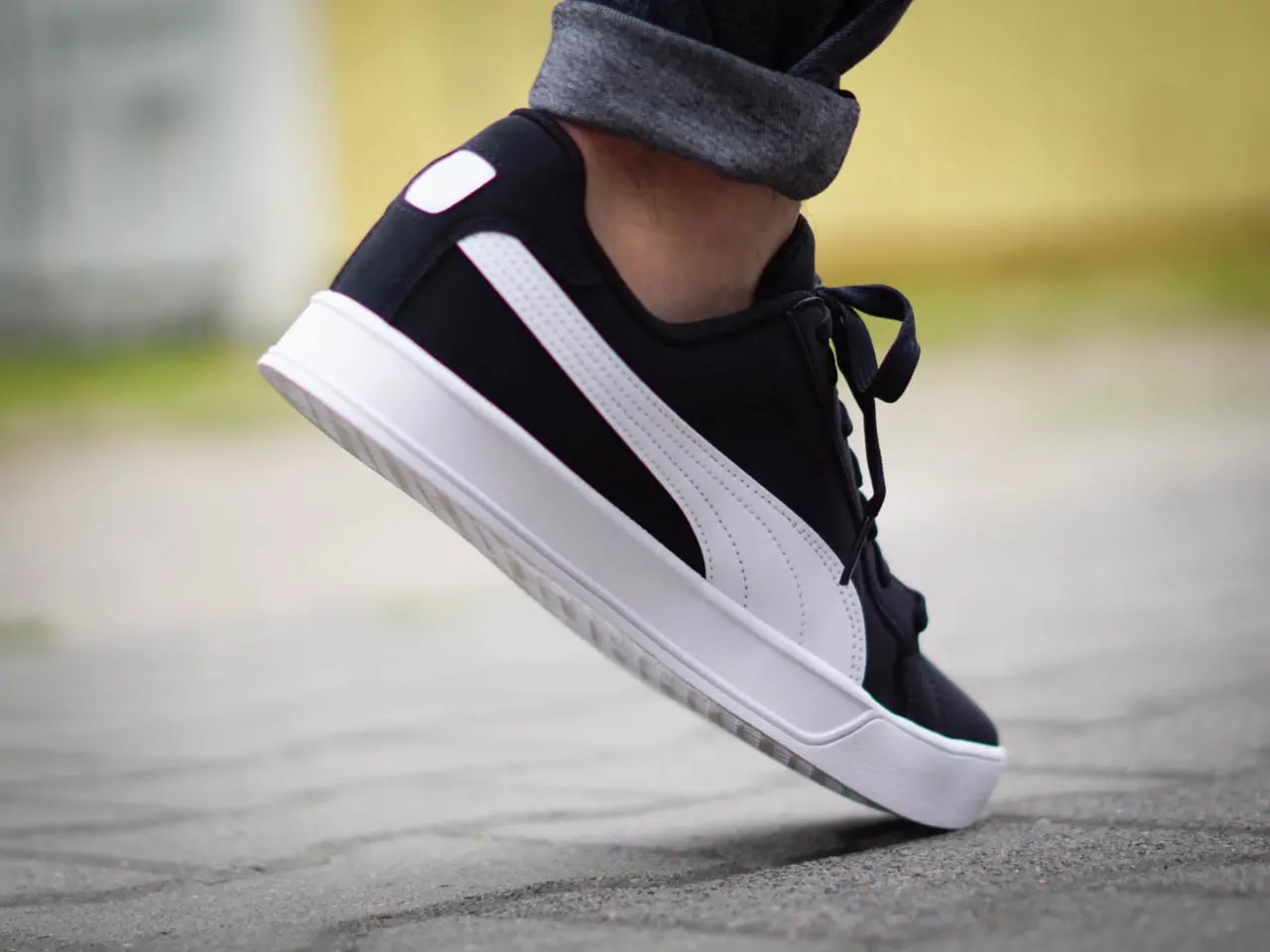 Giày Puma Smash Vulc Leather Trainers 359622-09 — ảnh 4
