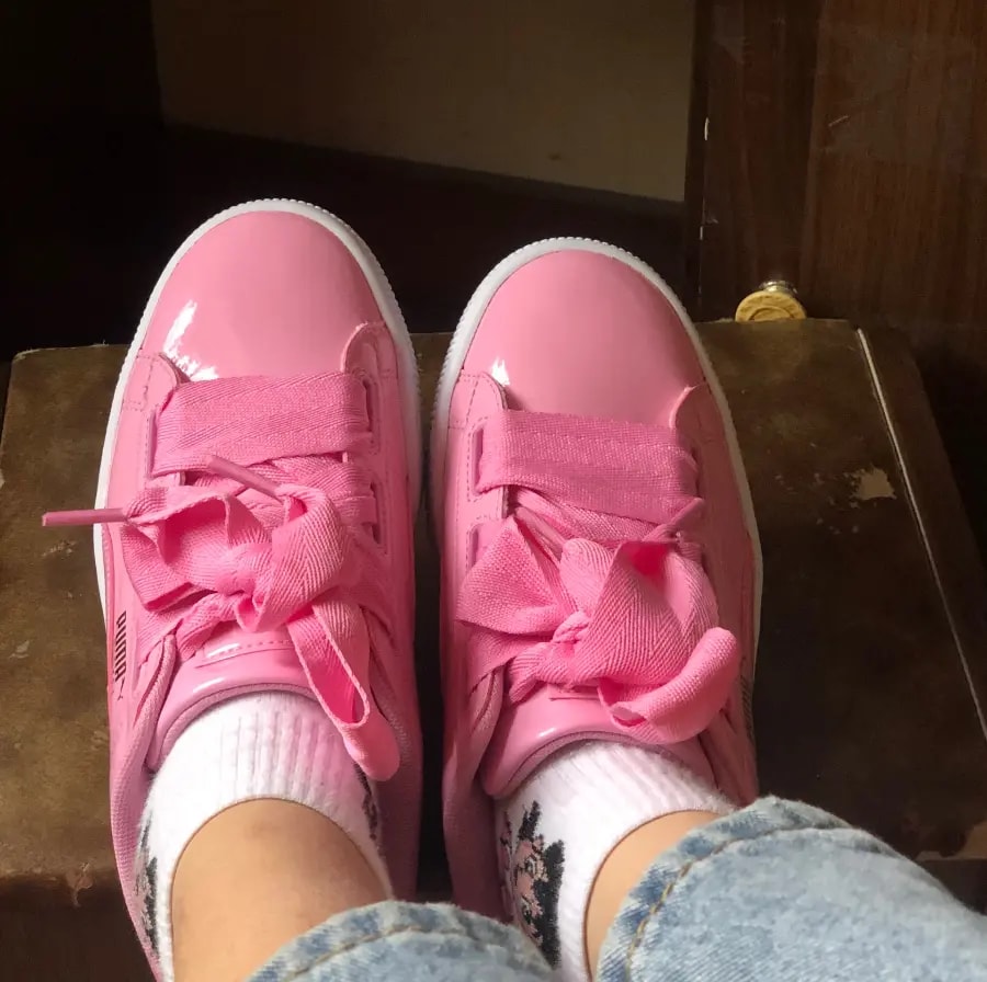 Giày Puma Wmns Basket Heart Patent Jr 'Prism Pink' 364817-03 — ảnh 3
