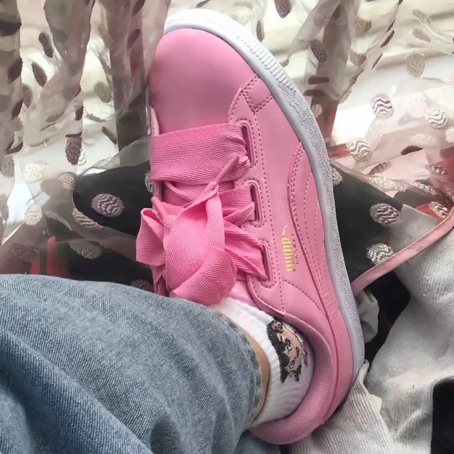 Giày Puma Wmns Basket Heart Patent Jr 'Prism Pink' 364817-03 — ảnh 5