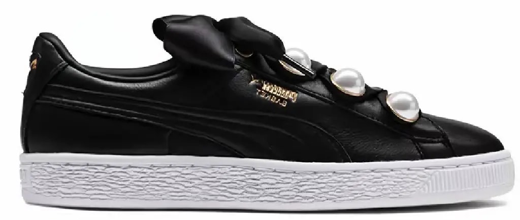 Giày Puma Wnns Basket Bling 'Black Metallic Gold' 366732-04 — kich-thuoc: 36