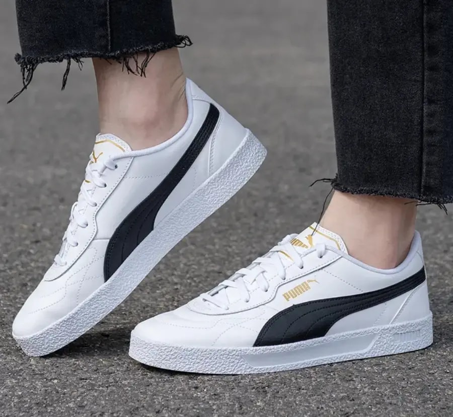 Giày Puma Club Zone 'White Black' 383919-04 — ảnh 4