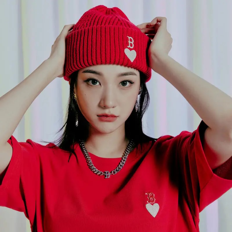 Mũ MLB Heart Beanie Boston Redsox 3ABNM0916-43RDS — ảnh 2
